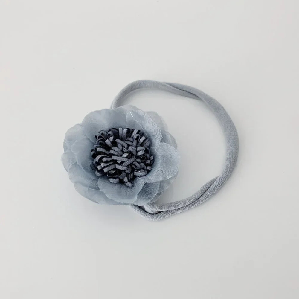 NWT - Pretty Baby & Toddler Girls Headband Flower Bohemian Soft Nylon Hair Band - Picture 3 of 4